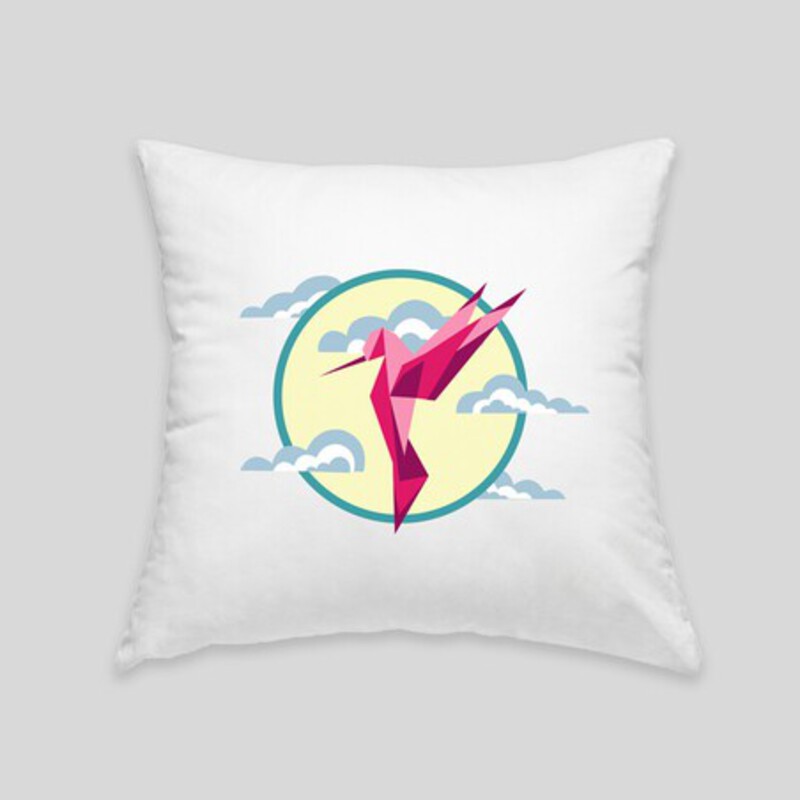 Hummingbird cushion